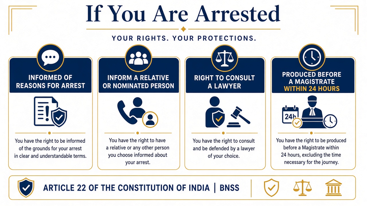 Rights if you are arrested after an FIR including production before a Magistrate within 24 hours