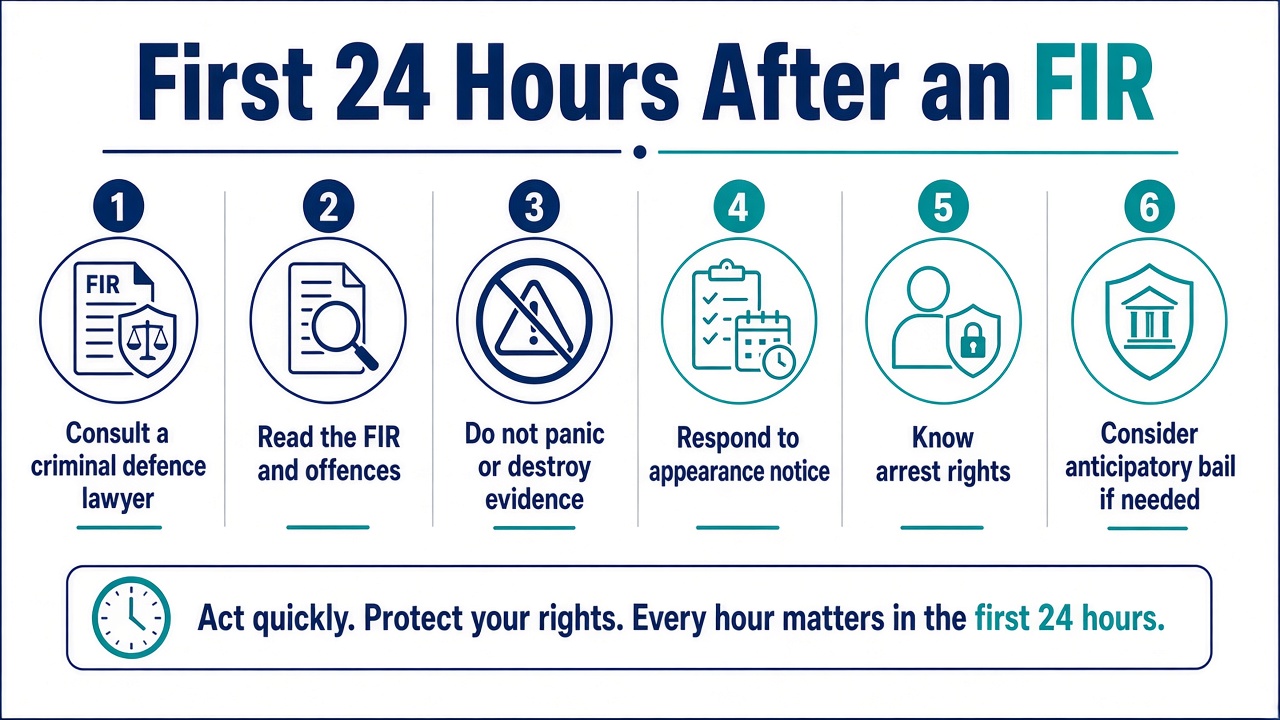 First 24 hours after an FIR is registered checklist